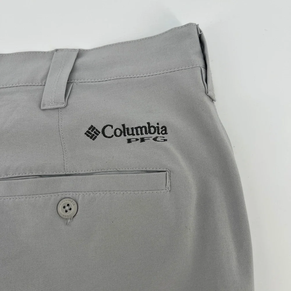 Columbia PFG‎ Blood & Guts Grey Fishing Shorts Mens 40 Omni-Shield Bottle Opener
